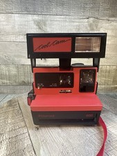 Vintage Polaroid Cool Cam 600 Instant Film Camera - Red  Black