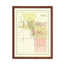 Old Map of Savannah, MO 1898 - Vintage Savannah Missouri Art