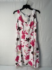 NWT Ann Taylor White/Multicolor Floral Women's Sundress, Sz. 8P