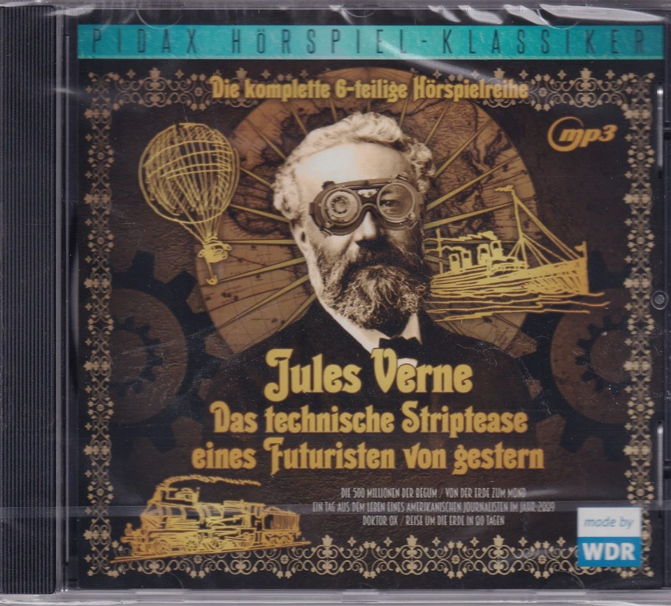 Jules Verne Hörspiel MP3 CD Das technische Striptease Klassiker WDR Sealed K2500 - Bild 1 von 4