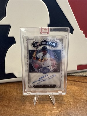 Ronald Acuna Jr. 2022 Panini Three And Two Superstar Signatures. Braves AUTO /20