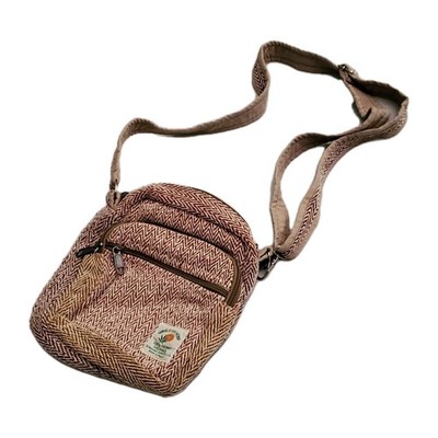 100% Hemp Sidebag Bag: side bag backpack case purse shoulder backpack