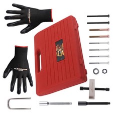 14pc Steering Wheel Puller And Lock Plate Compressor Tool Installer Removal Set 14pc Steering Wheel Puller And Lock Plate Compressor Tool Installer Removal Set