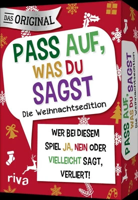RIVA VERLAG Pass auf, was du sagst - Die Weihnachtsedition | Emma Hegemann | Box | 4-farbig