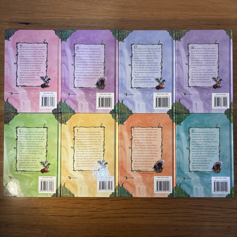 Disney Fairies 8x Hardcover Books - Complete Set- Like New - Free Postage - Image 2 of 4