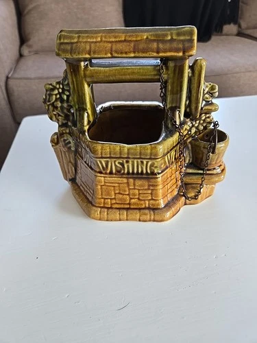 Vintage - MCM - McCoy Pottery - “Wishing Well” - Chain Intact - USA - 6 1/2”