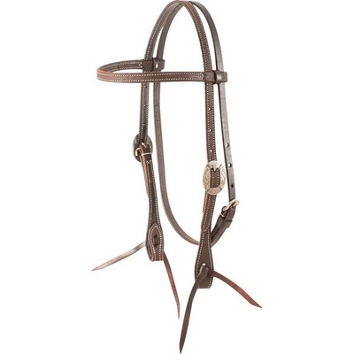 Martin Saddlery Browband Headstall with Latigo Bit Ties