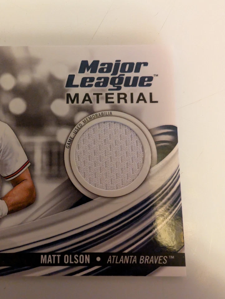 2023 Topps Series 1 - Major League Material Matt Olson #MLM-MO (MEM) - Image 3 of 4