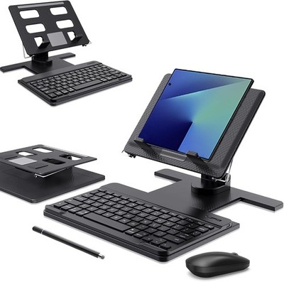 Desk Stand and Bluetooth Keyboard Combo for Samsung Galaxy Z Fold 7/6/5/Z Trifol