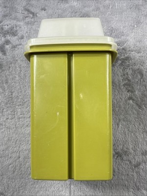 Vintage Tupperware Green Pickle Keeper Container - 3 Pieces