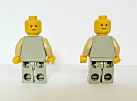 LEGO Star Wars Lobot Minifigure Yellow Head sw0049 7119 LOT of 2! AWESOME!