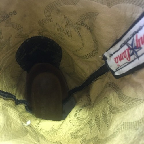 Tony Lama 6252 Vintage Sueded Bull Shoulder Cowboy Boots Mens 8.5 EE, $75 - Photo 8