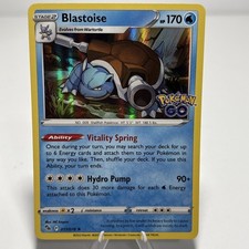 Pokémon TCG Blastoise Holo Rare Stage 2 017/078 Pokémon GO 2022 170 HP