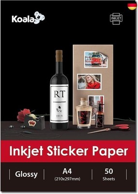 Inkjet Selbstklebendes/Klebriger Rücken weißes Glänzend Fotopapier, Etikettendru