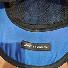 Boots And Barkley Blue Black Portable Pop Up Octagon Pet Playpen With Zipper Top