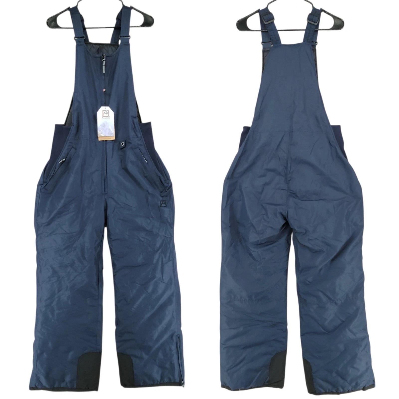 Avalanche Snow Bibs L Mens Navy Blue Insulated Waterproof Ski Pants ALP9903 NEW