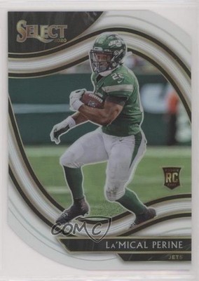 2020 Panini Select Field Level White Prizm Die-Cut La'Mical Perine Rookie RC 2l4