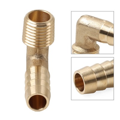 Messing-Schlauchverschraubung, Winkelstück 3/8'' x 1/4 NPT Außengewinde