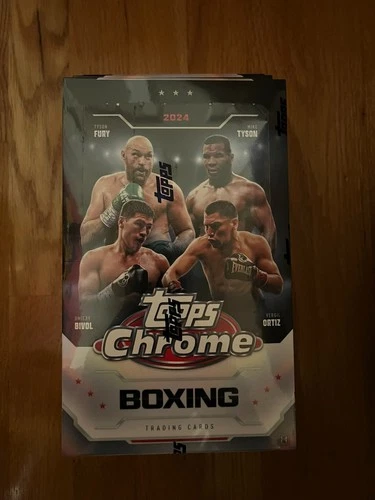 2024 Topps Chrome Boxing Hobby Box Brand New FACTORY SEALED Debut Edition
