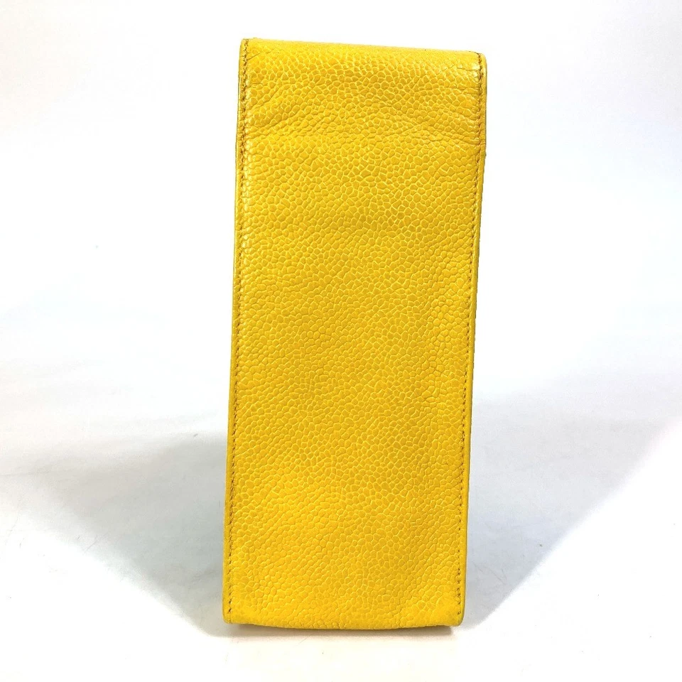 CHANEL Pouch CC Accessory case pen case glasses case Caviar Leather yellow - Image 2 of 4