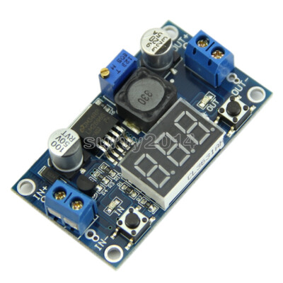 LM2596 Buck Step-down Power Converter Module DC 4.0~40 to 1.3-37V LED Voltmeter