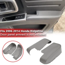 Fit 2006-2014 Honda Ridgeline Front Door Panel Armrest Vinyl Cover Atlas Gray