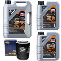 MotoröL Set Top Tec 4210 0W-30 Liqui Moly 7 Liter + ÖLfilter FüR KIA Mitsubishi