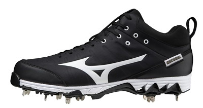 Mizuno Men's 9-Spike Ambition 2 Mid Baseball Metal Cleats (9.5)