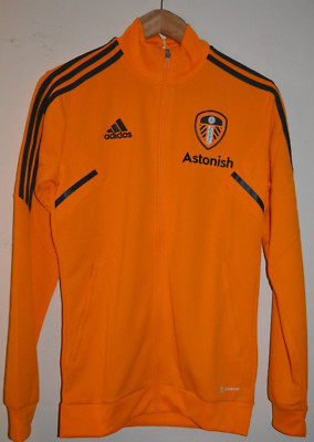 Leeds United Player Issue Full Zip Trainingsjacke Top 2022/23 Adidas Neu mit Etikett Small