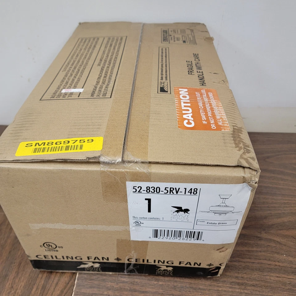 Savoy House Windstar 52" 5 Blade Ceiling Fan (52" W x 14" H) | 52-830-5RV-148 - Image 2 of 2