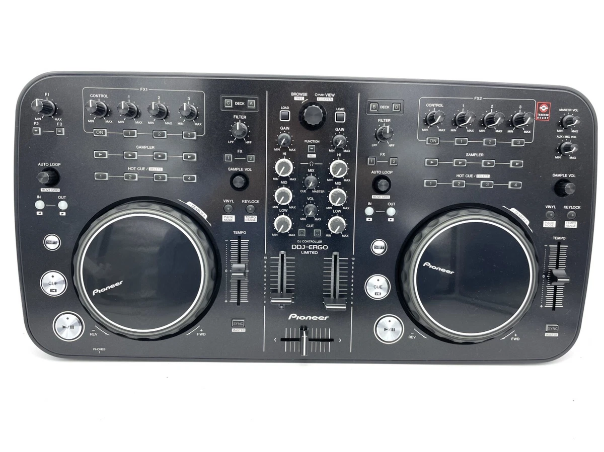 Pioneer DDJ-ERGO-K DJ Controller with USB Cable Tested from JAPAN 