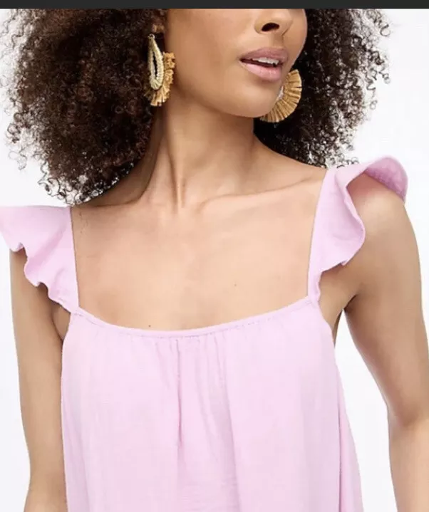 Ruffle strap top maxi dress
