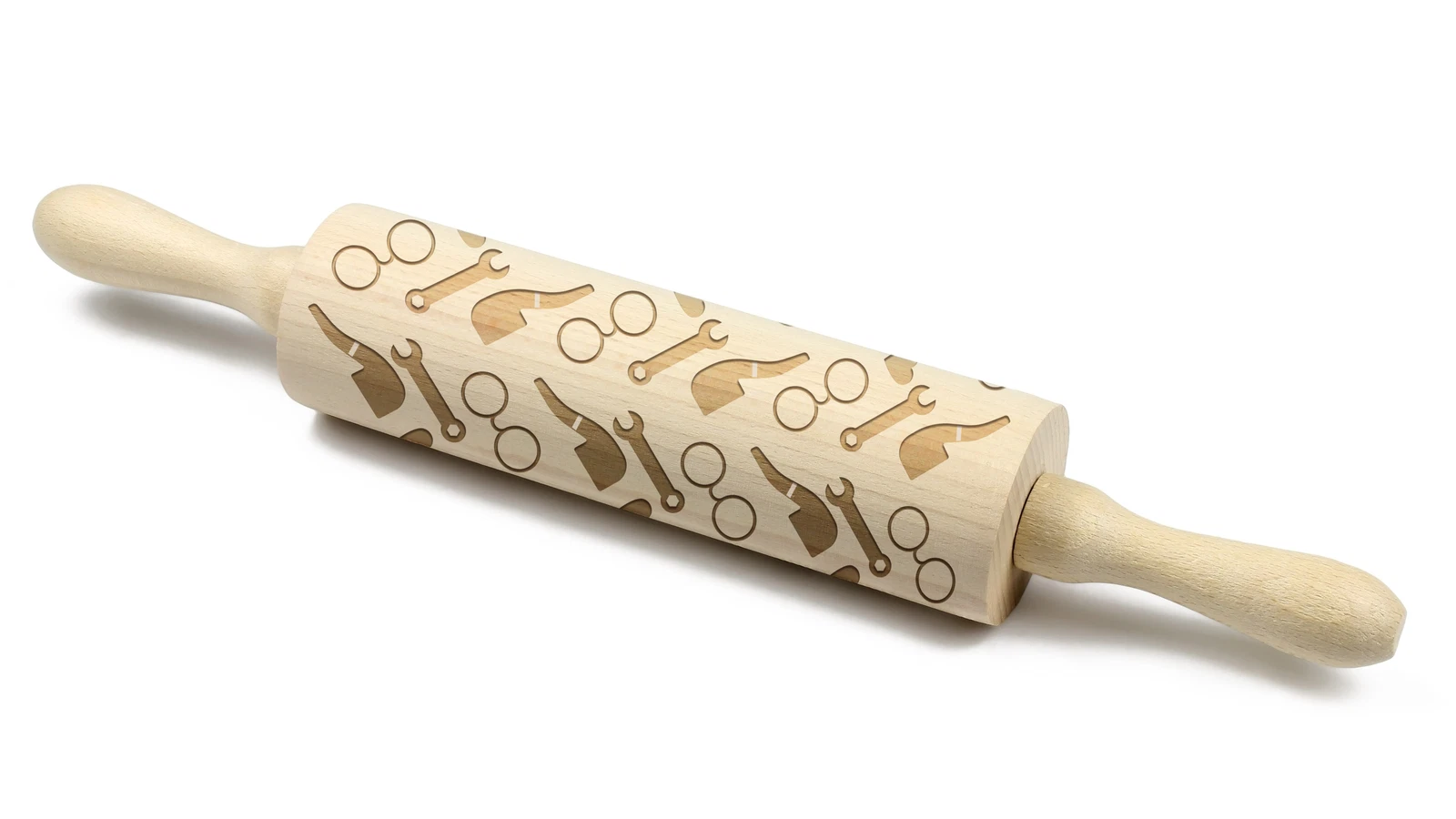 Grandfather Rolling Pin Art-Dog