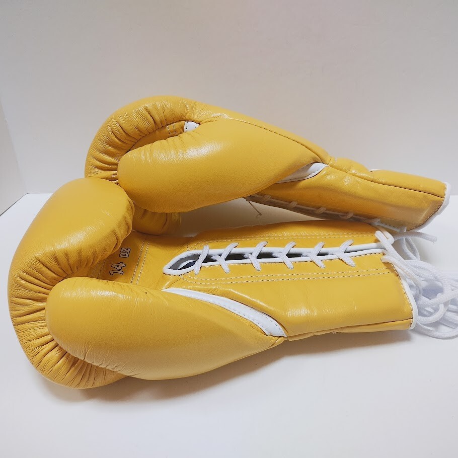 Winning Boxing Gloves 14oz Yellow CO-MS-500 Lace-up type