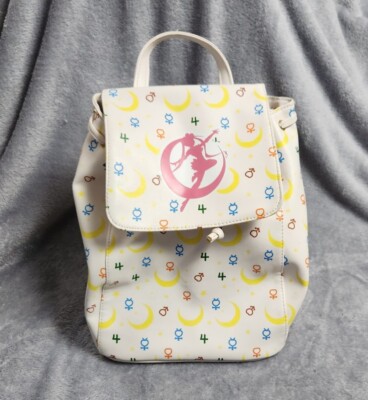 Sailor Moon Icons Crescent‎ Moons Stars Guardians Anime Drawstring Mini Backpack Sailor Moon Icons Mini Backpack Crescent Moons Stars  main image 2