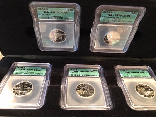 QUARTERS--30-piece --COLLECTION ICG GRADED PR-70 DCAM 1999-2004 INCLUSIVE - Picture 4 of 7