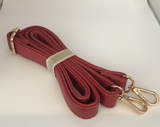 Red Clip On Shoulder Strap For Handbag. 45 Inches. Adjustable. New 