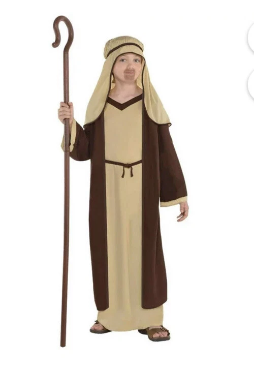Deluxe Joseph Costume Manger Scene Child Robe Boys Medium 8 10