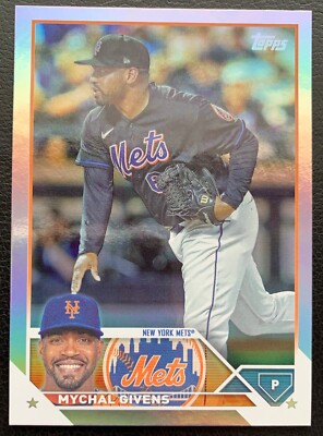 2023 TOPPS SERIES 1 MYCHAL GIVENS NEWYORK METS #171 SILVER FOIL
