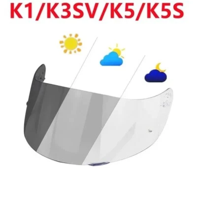 Photochromic Visor for AGV K5 K5S K3SV K1 Helmet Autochromic Lens Windshield