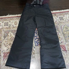 NEW The North Face Apex Sth Pant Teens  Black Ski Snow Fitted Windwall (10) M