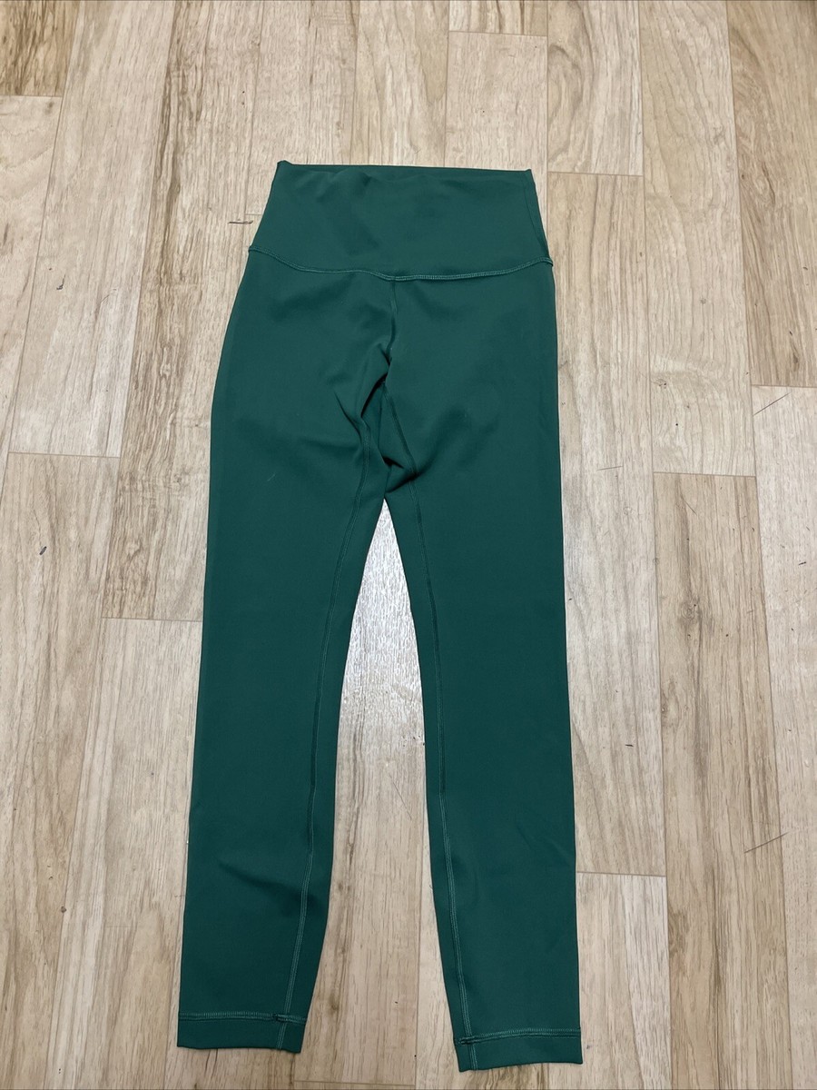 Lululemon Wunder Train High-Rise Tight Green Leggings 25