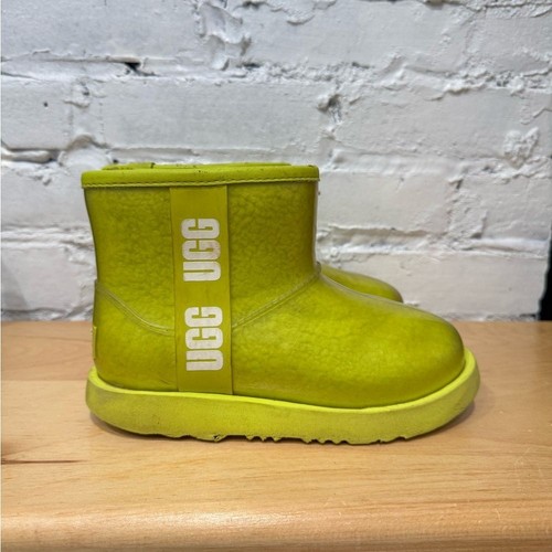 UGG CLASSIC CLEAR MINI II Waterproof Ankle Lime Green Boots