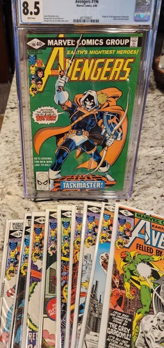 THE AVENGERS #191-200 High Grade! #196 CGC 8.5! #195 #200 Full Run Lot! 1980