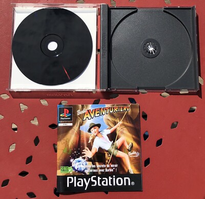Jeu PS1 Barbie Aventurière - Complet En Bon état, Idéal Pour Collection Ou Nostalgie
