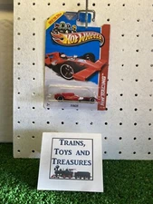 2013 HW Racing Hot Wheels Red F1 RACER #129 NIP Chrome Rim Black 5 Sp (B-940)