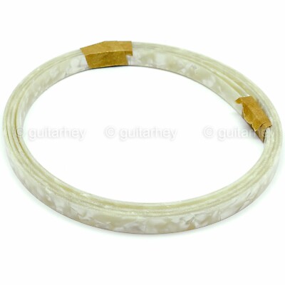 Incudo Celluloide Guitar Binding Bianco Perla - Foto 10