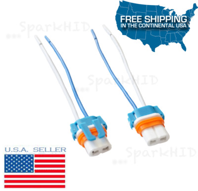NeW 9006 HB4 female socket PIGTAIL connectors CERAMIC REPLACEMENT DAMAGE SOCKETS