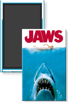 Jaws 1975 Horror Thriller Film Shark Swimmer Classic Image Fridge Magnet 2 x 3