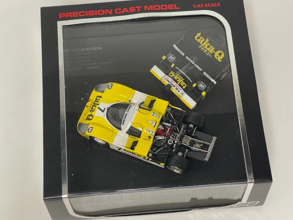 Coche de carreras Porsche 956 LH 1/43 HPI de 1986 24 Hour of LeMans 8034 TR181 Foto 4 de 4